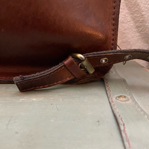 PATRICIA NASH BROWN LEATHER BACK PACK GUC - Picture 7 of 16